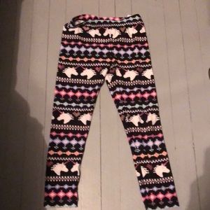 Unicorn 7/8 Girls Leggings